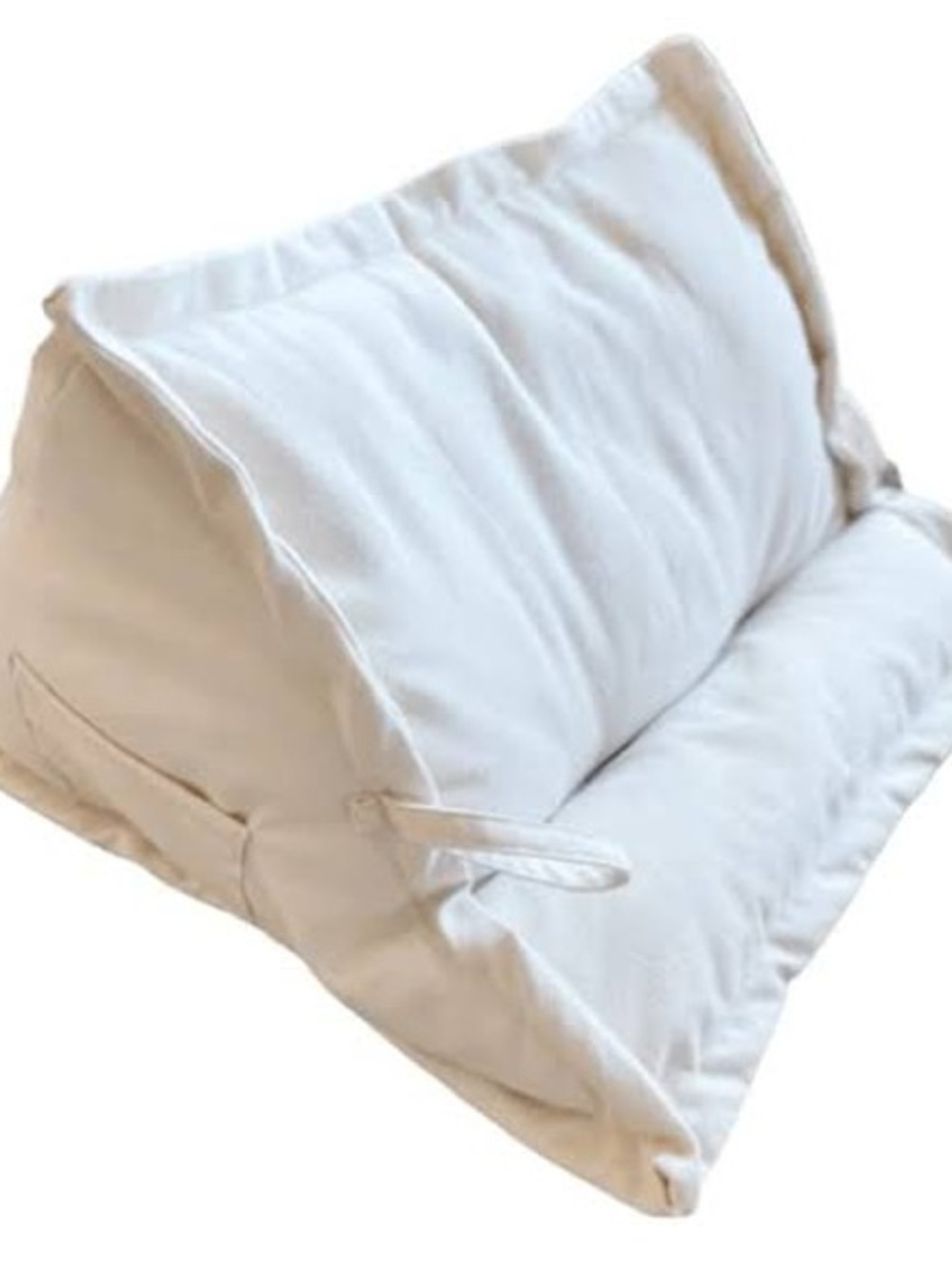 Kids Cream Reading Wedge Pillow Cover